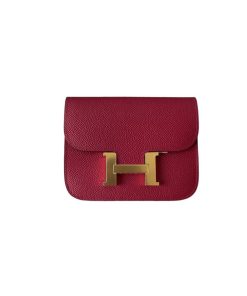 Hermes Constance Slim Rubis Epsom